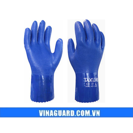Găng tay chống dầu takumi pvc-600