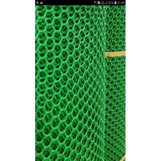 Thảm lưới sàn nhựa xanh Ksafe L02
